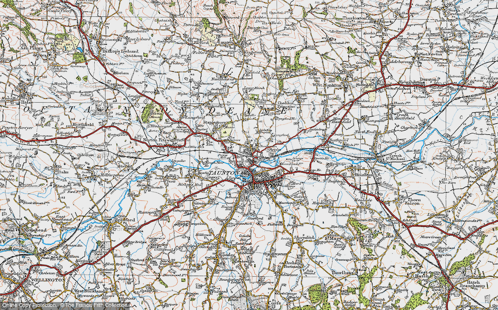 Old Map of Rowbarton, 1919 in 1919