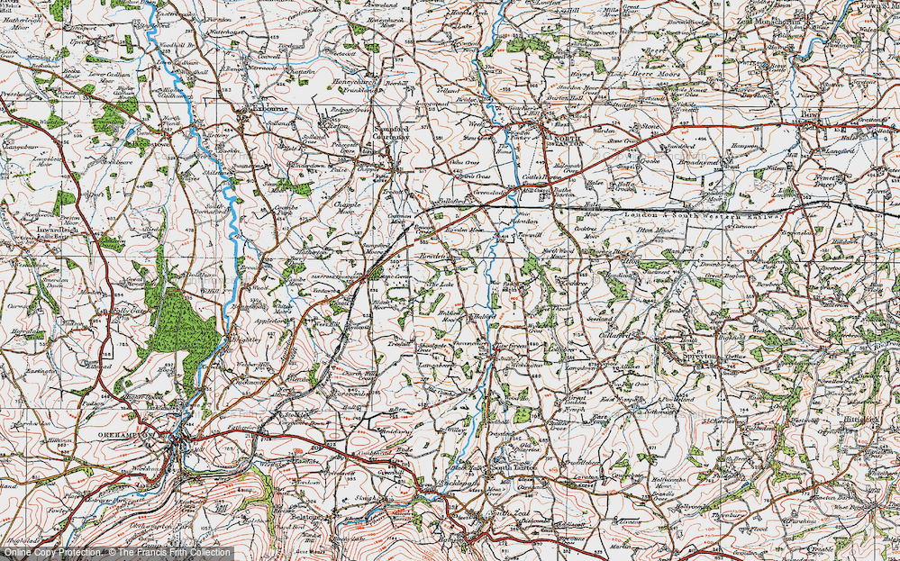 Old Map of Rowden, 1919 in 1919