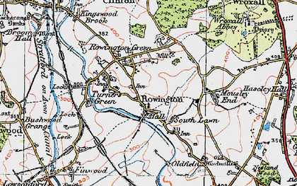 Old map of Rowington Green in 1919