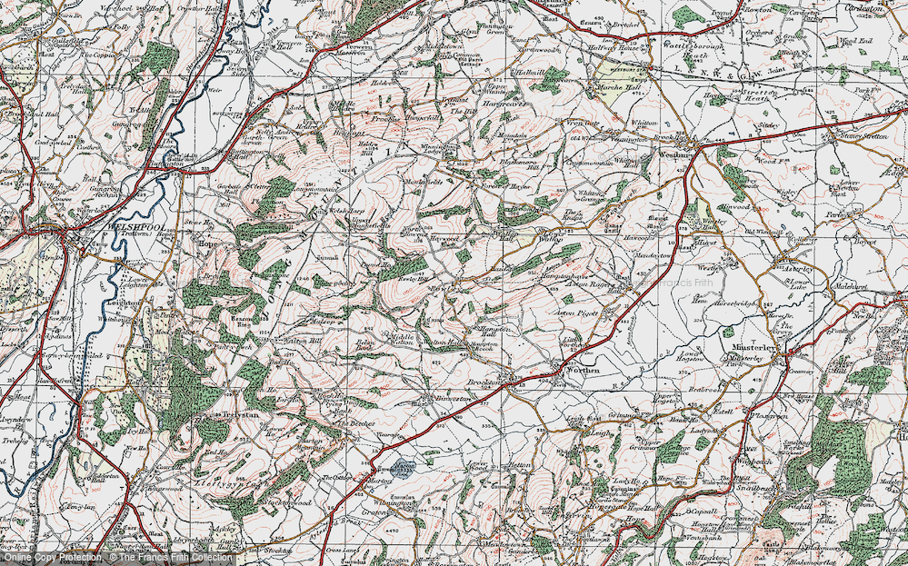Old Map of Rowley, 1921 in 1921