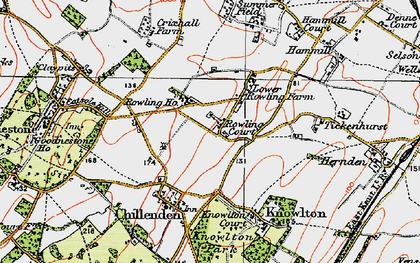 Old map of Rowling in 1920