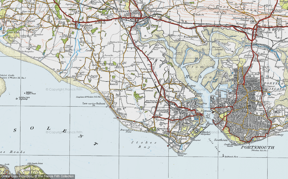 Old Map of Rowner, 1919 in 1919