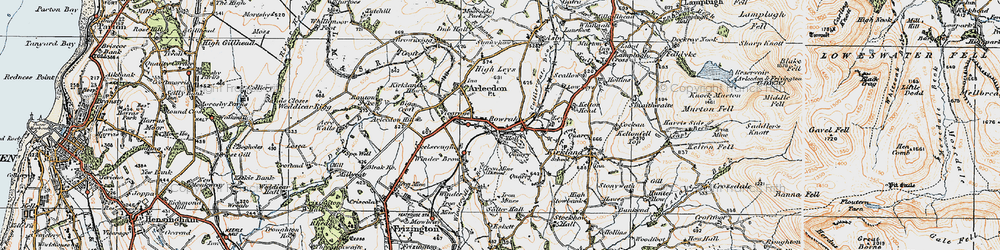 Old map of Rowrah in 1925