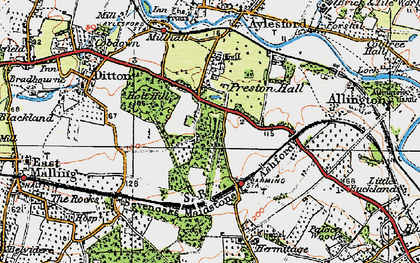 Old map of Royal British Legion Village in 1921