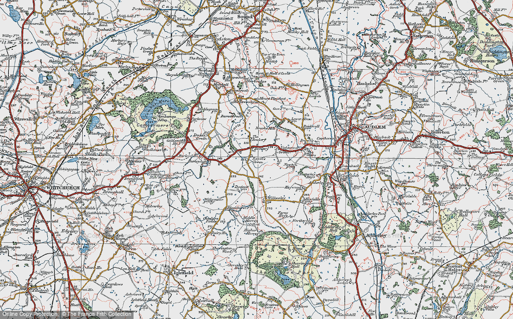 Old Map of Royal's Green, 1921 in 1921