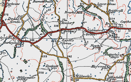 Old map of Royal's Green in 1921