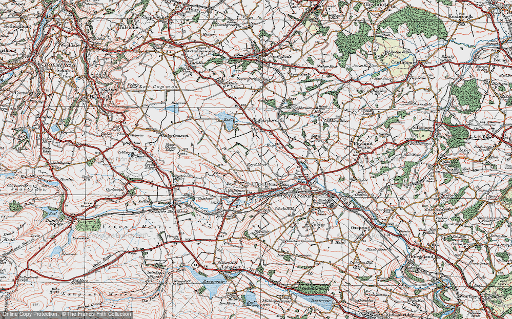 Old Map of Royd Moor, 1924 in 1924