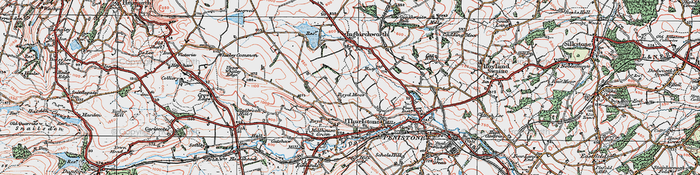 Old map of Royd Moor in 1924