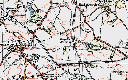 Old map of Royd Moor in 1924