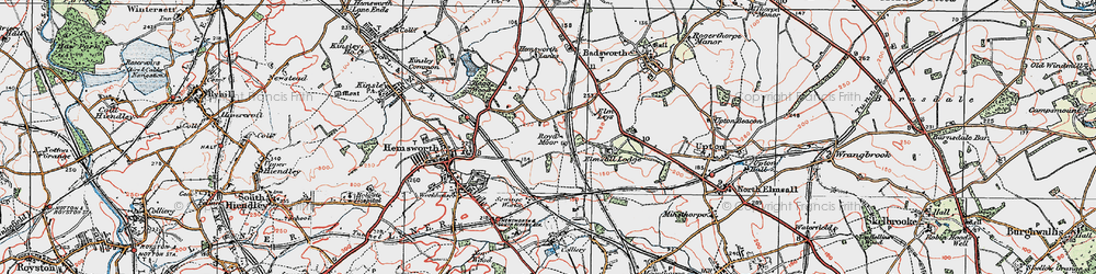 Old map of Royd Moor in 1924