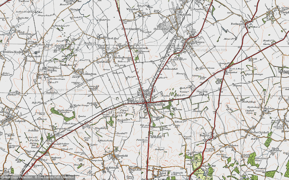 Old Map of Royston, 1920 in 1920