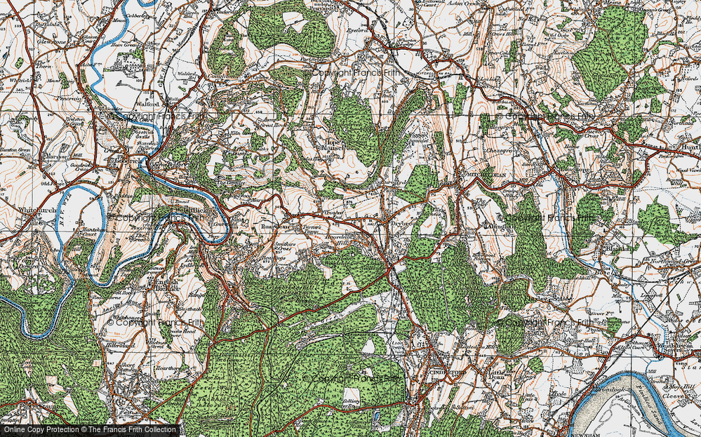 Old Map of Ruardean Hill, 1919 in 1919