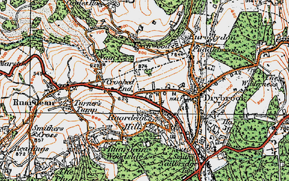 Old map of Ruardean Hill in 1919