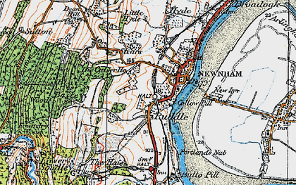 Old map of Ruddle in 1919