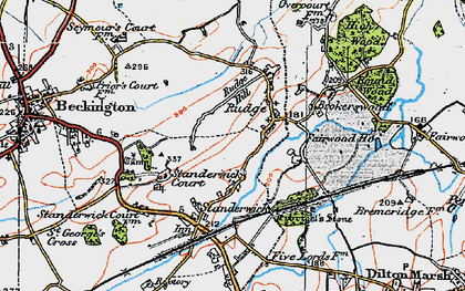 Old map of Rudge in 1919