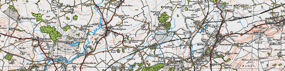 Old map of Rudge in 1919