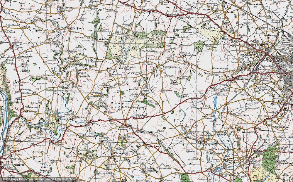 Old Map of Rudge, 1921 in 1921