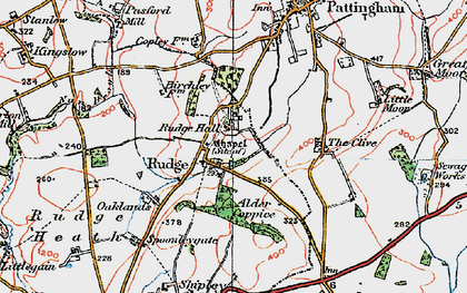 Old map of Rudge in 1921