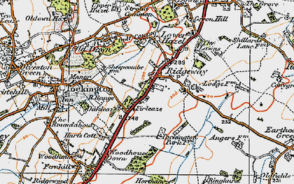 Old map of Rudgeway in 1919