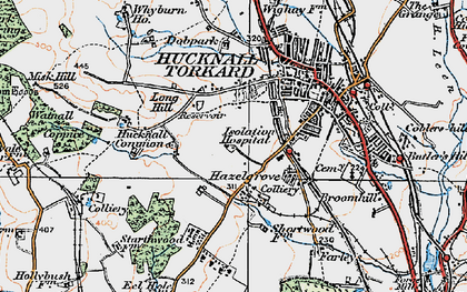 Old map of Ruffs in 1921