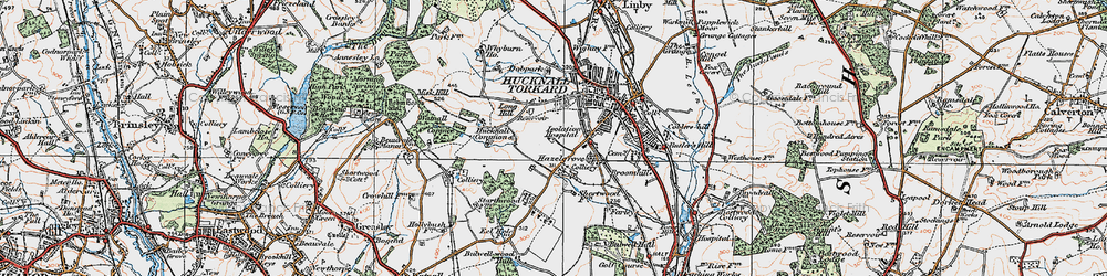 Old map of Ruffs in 1921