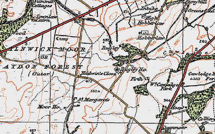 Old map of Rugley in 1925