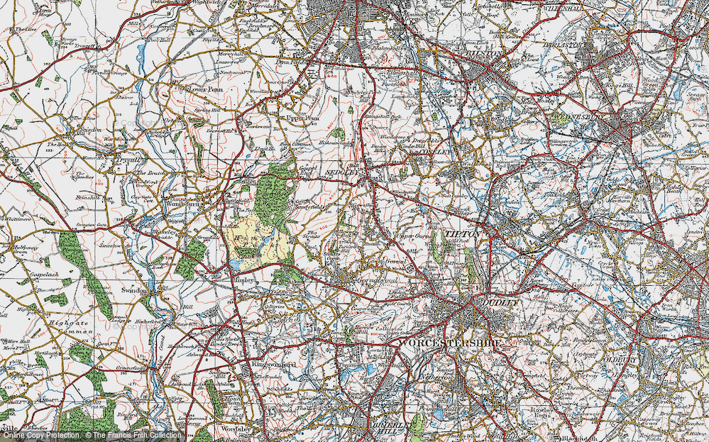 Old Map of Ruiton, 1921 in 1921