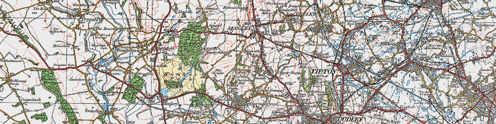 Old map of Ruiton in 1921