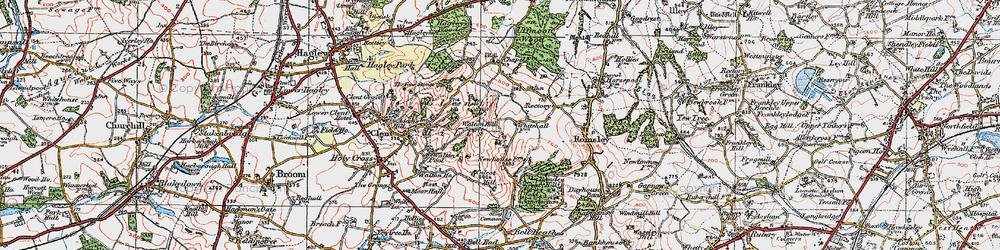 Old map of Rumbow Cottages in 1921