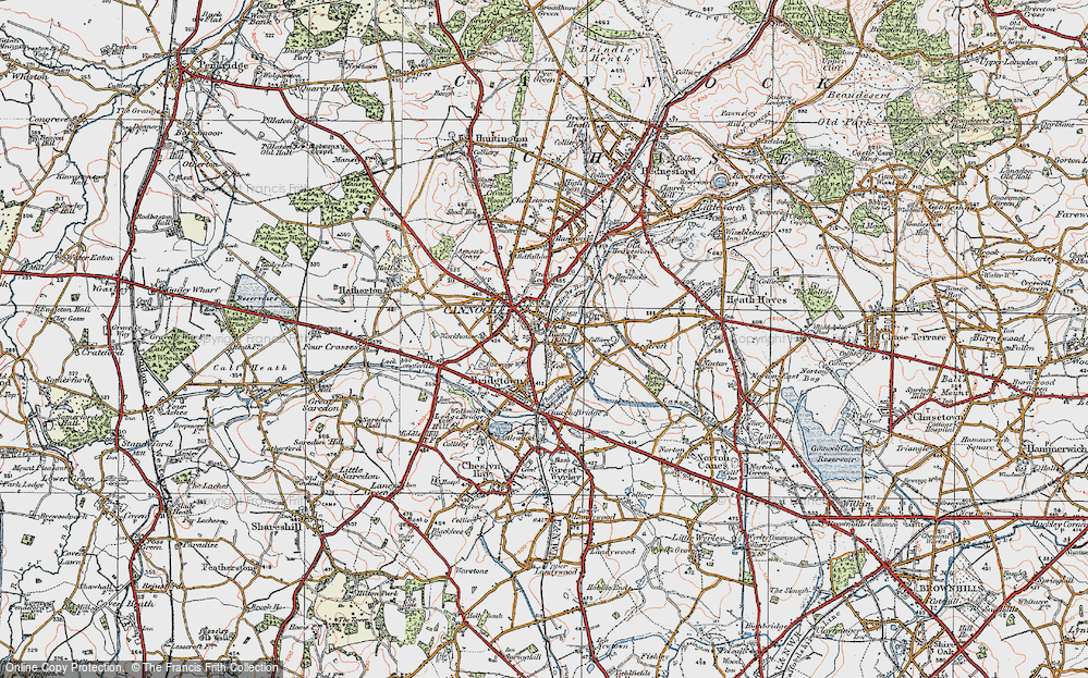 Old Map of Rumer Hill, 1921 in 1921
