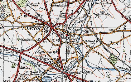 Old map of Rumer Hill in 1921