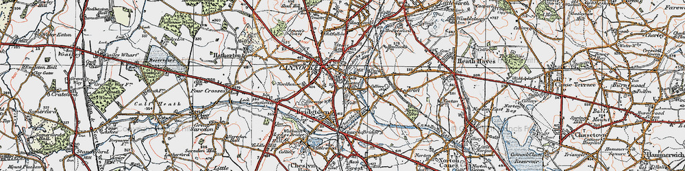 Old map of Rumer Hill in 1921