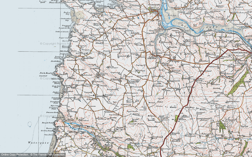 Old Map of Rumford, 1919 in 1919