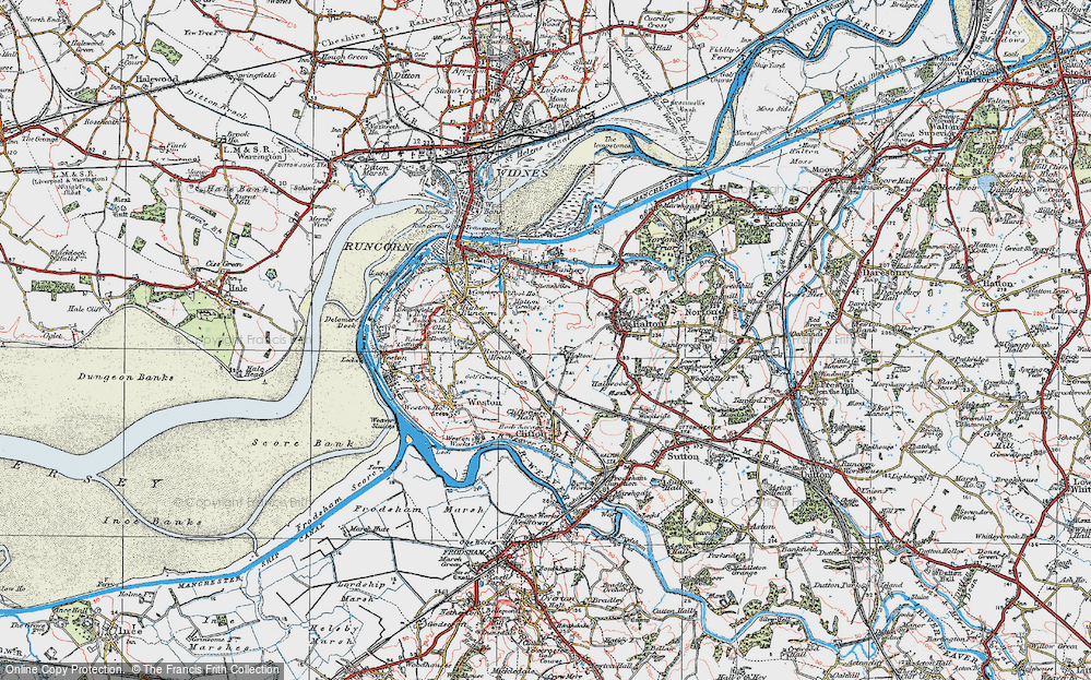 Old Map of Runcorn, 1923 in 1923