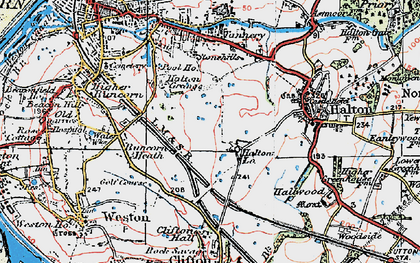 Old map of Runcorn in 1923