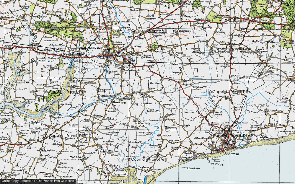 Old Map of Runcton, 1919 in 1919