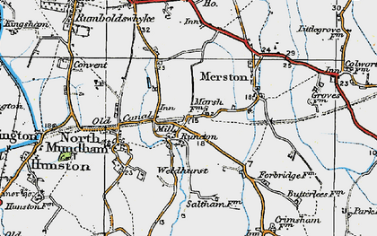 Old map of Runcton in 1919