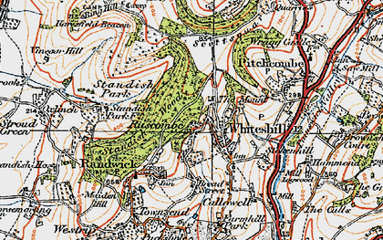 Old map of Bird in Hand in 1919