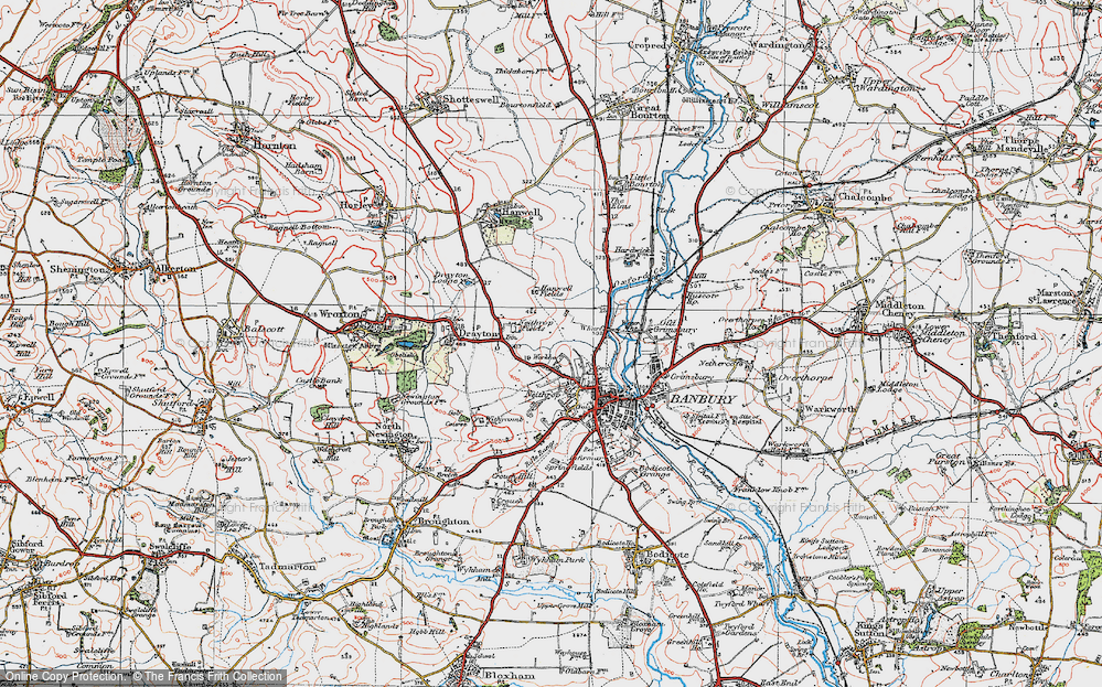 Old Map of Ruscote, 1919 in 1919