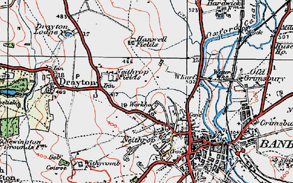 Old map of Ruscote in 1919