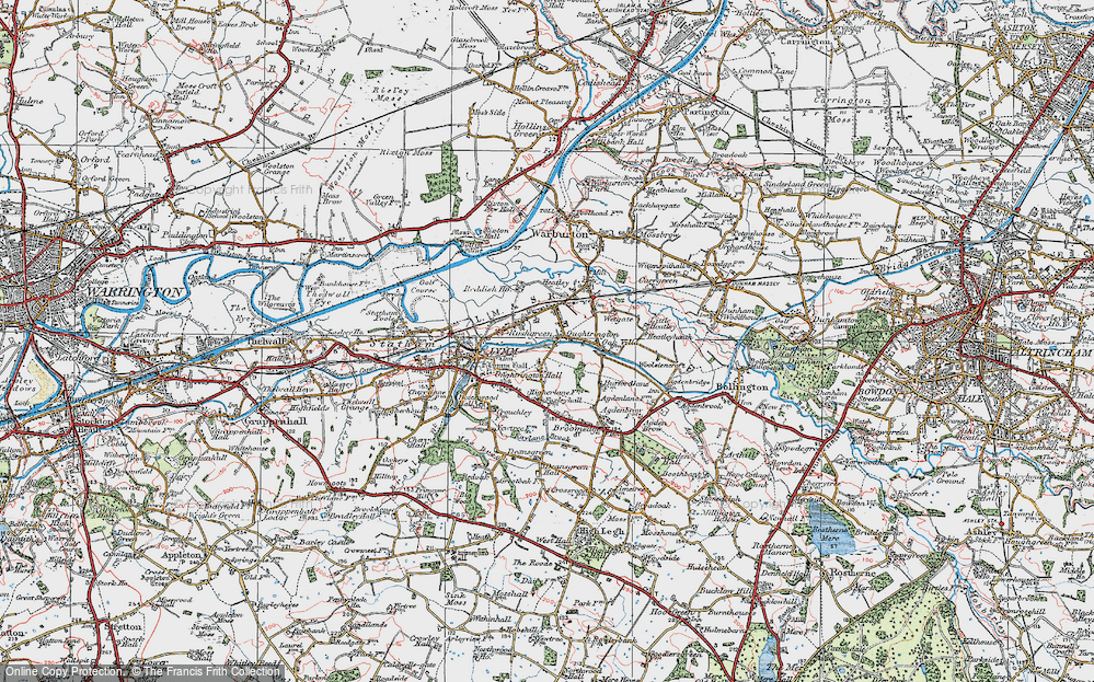 Old Map of Rushgreen, 1923 in 1923