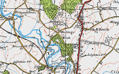 Old map of Rushmere in 1919