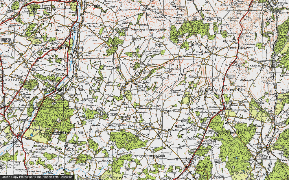 Old Map of Rushmere, 1919 in 1919