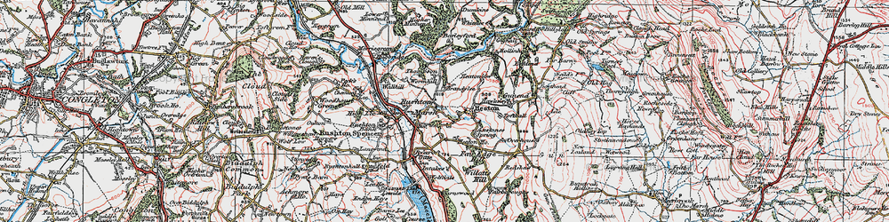 Old map of Brandy-Lee in 1923