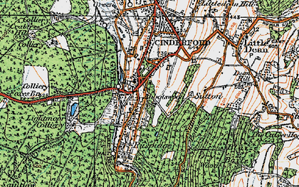 Old map of Ruspidge in 1919