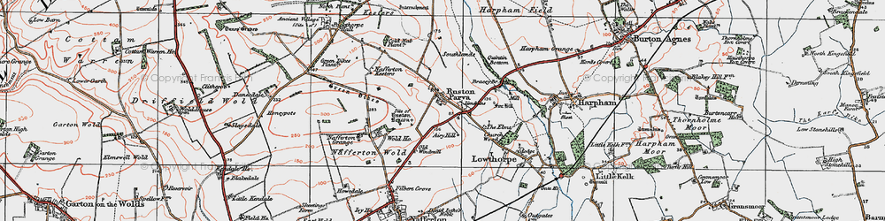 Old map of Bracey Bridge in 1924
