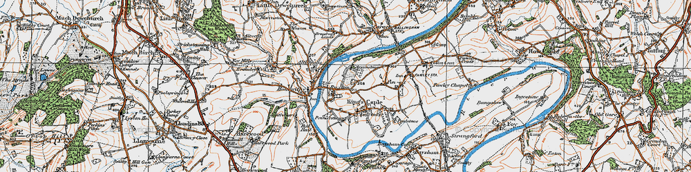 Old map of Ruxton in 1919