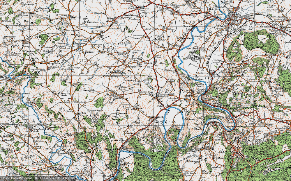 Old Map of Ruxton Green, 1919 in 1919