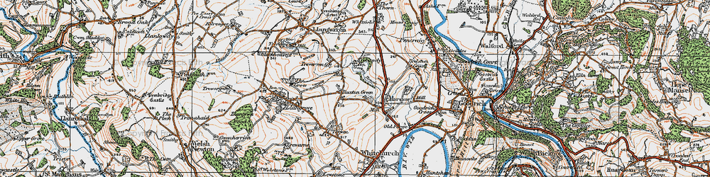 Old map of Ruxton Green in 1919