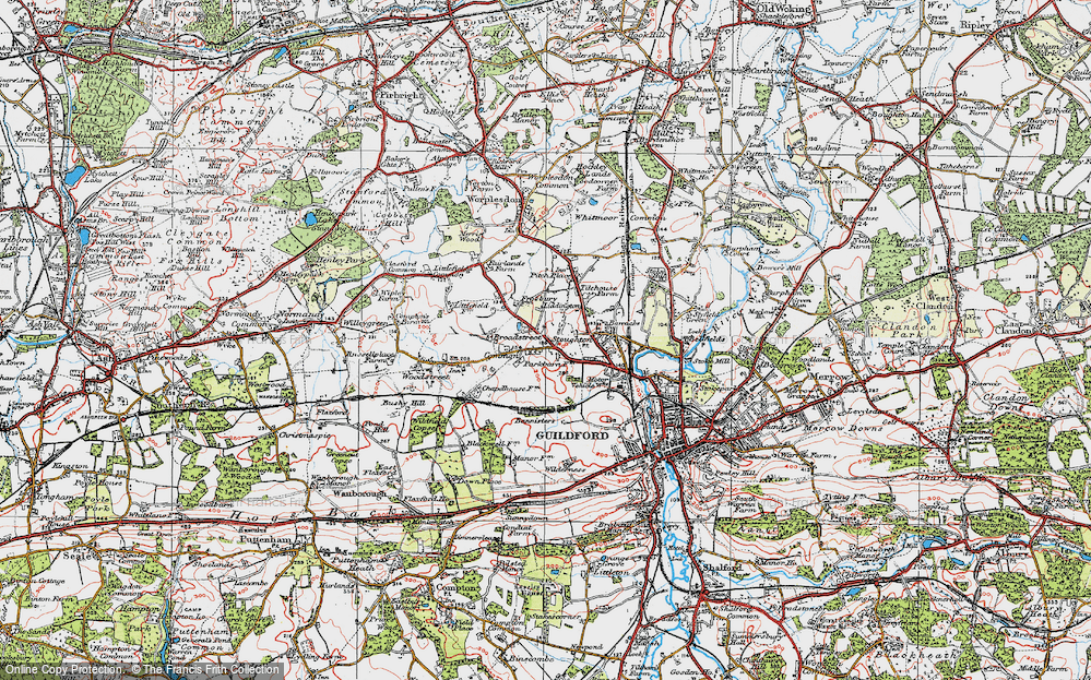 Old Map of Rydeshill, 1920 in 1920